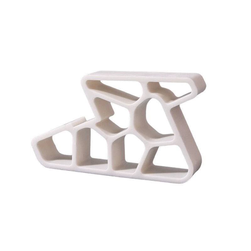 White sliding door and window stop