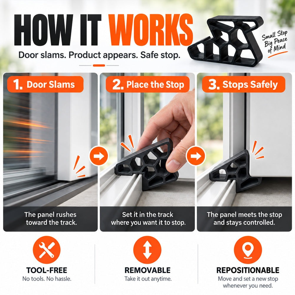 How the stop works in three steps