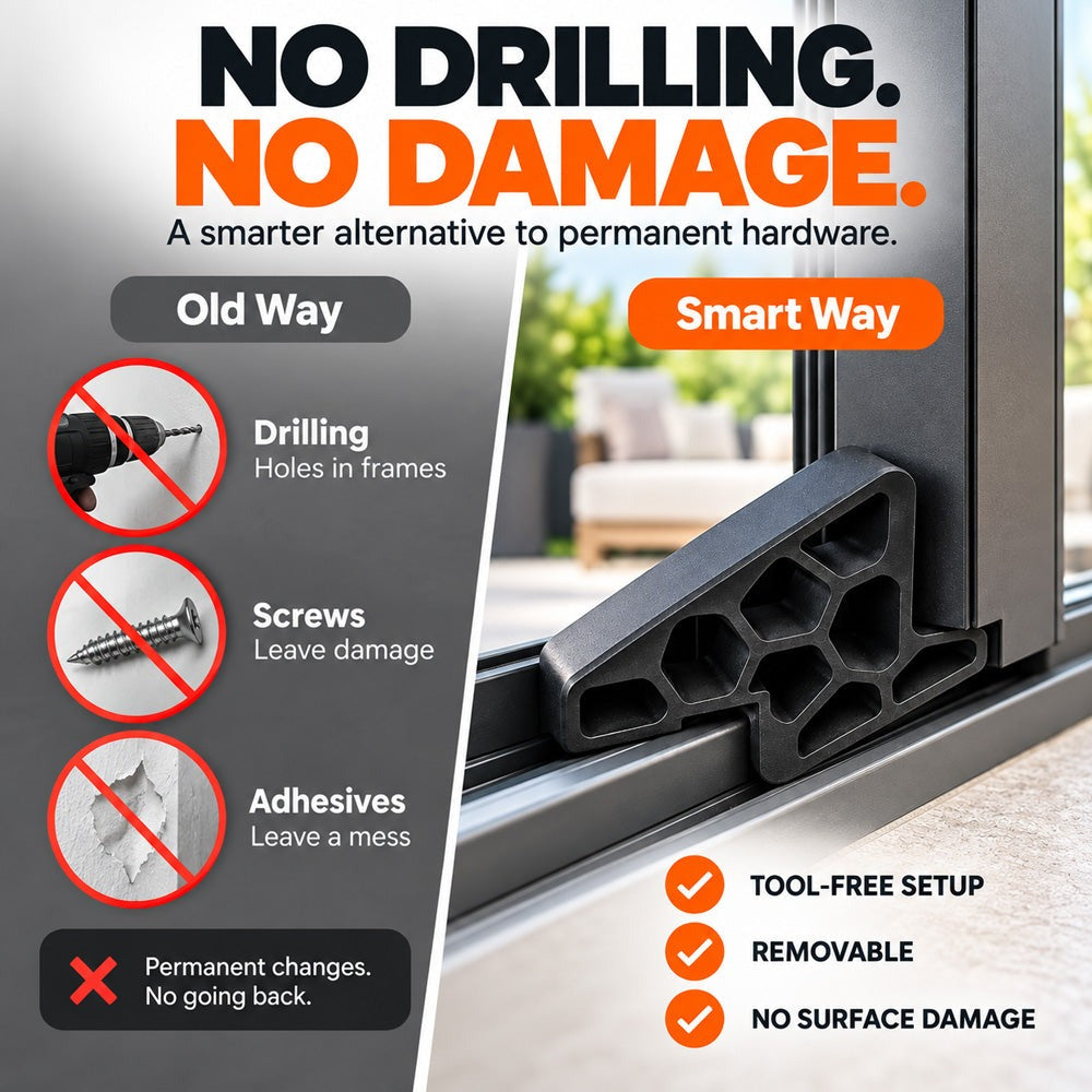 Tool-free fitting with no drilling