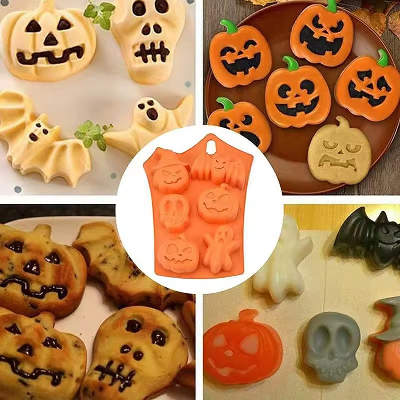 Halloween shapes made in the silicone mould