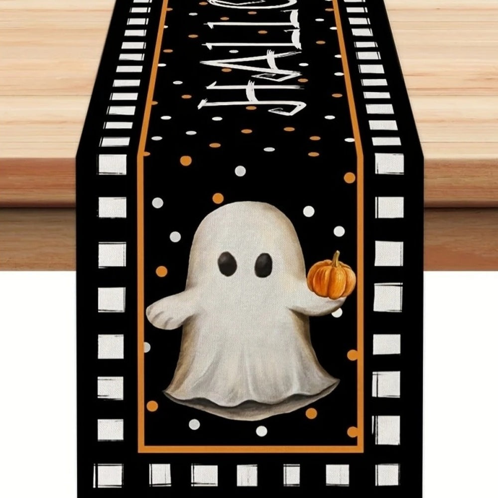 Ghost with pumpkin design