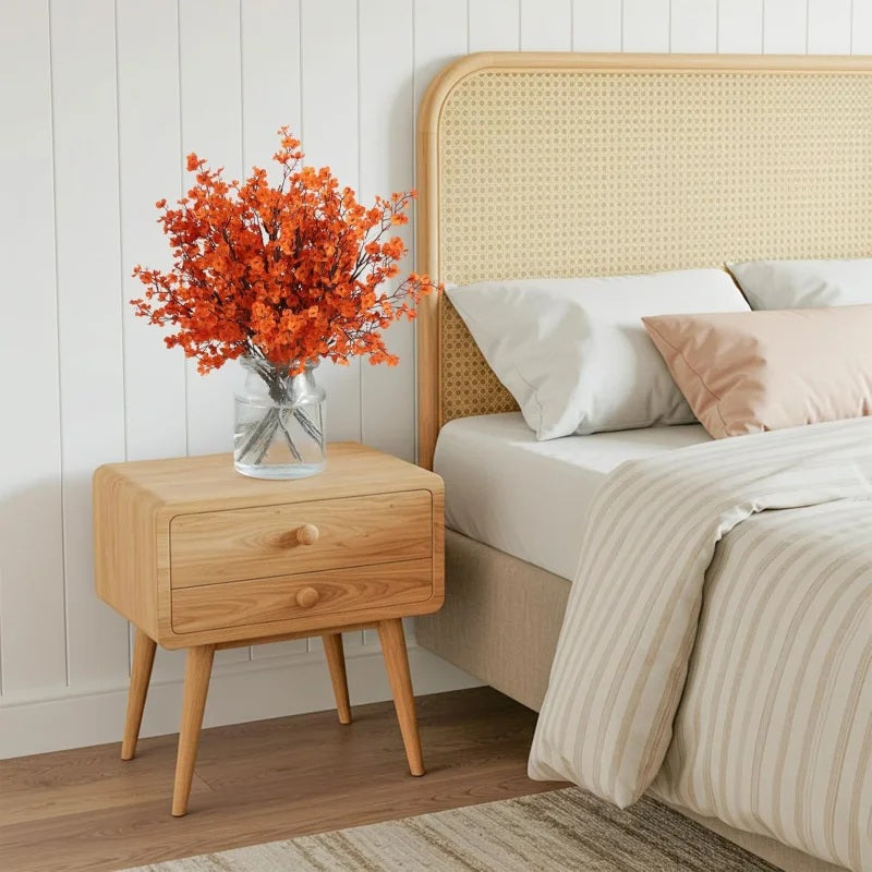 Styled on a bedside table