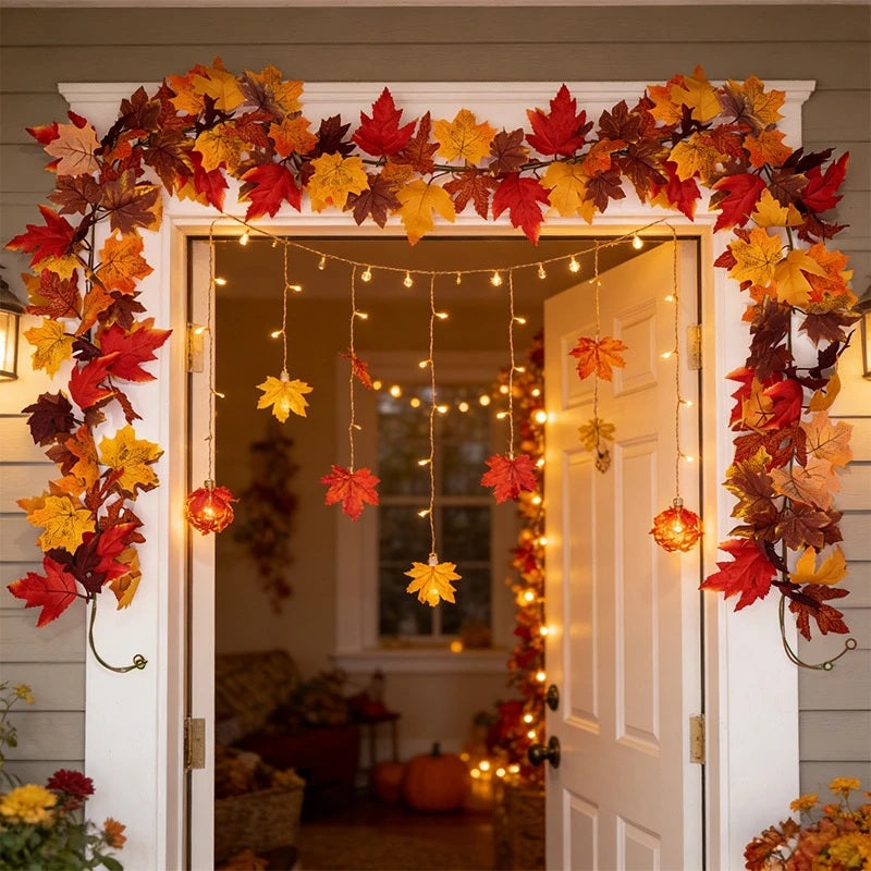 Garland around a doorway