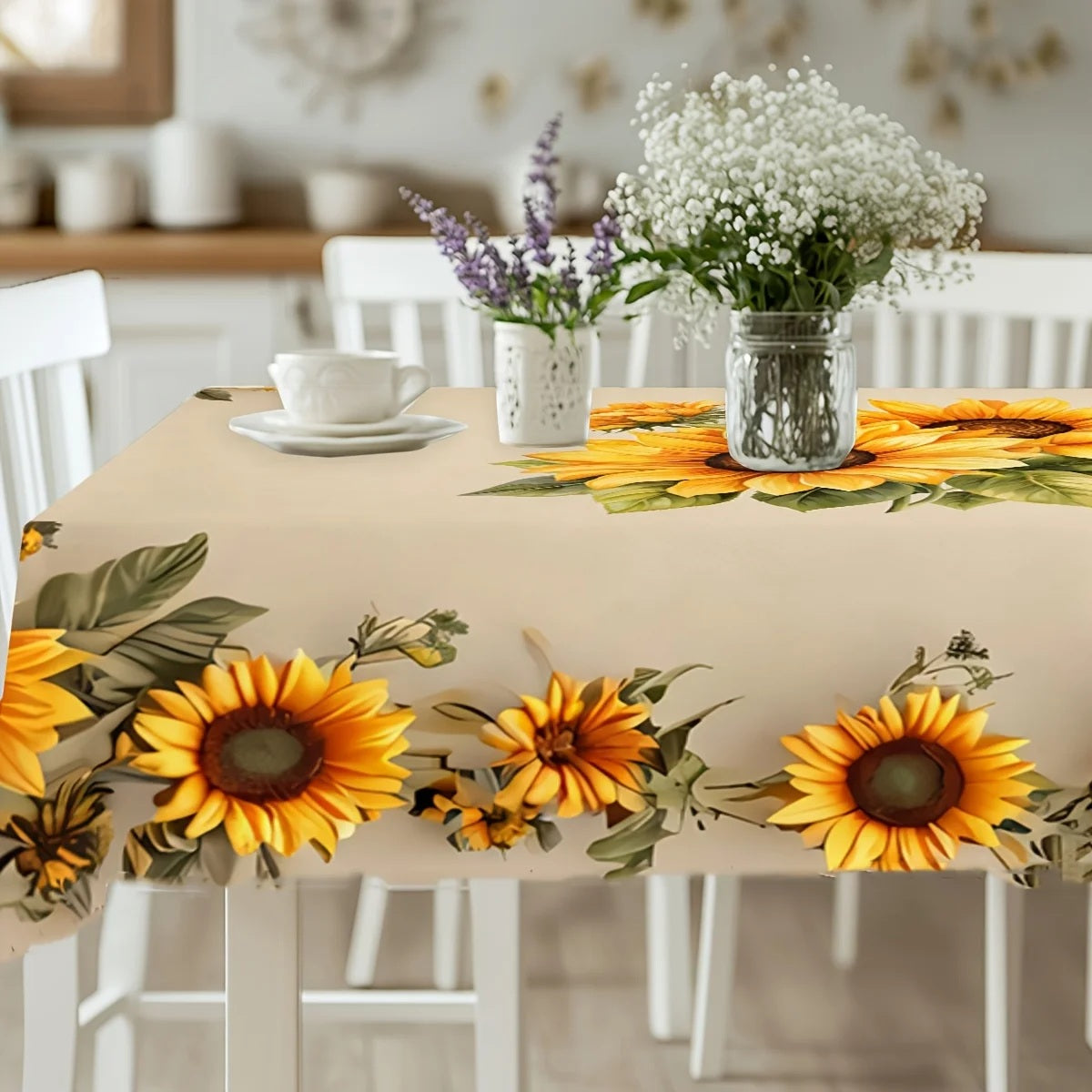 Styled with flowers and a teacup