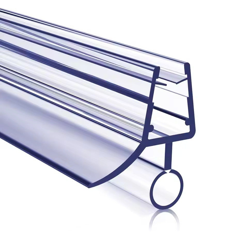 Close-up of the clear PVC seal profile